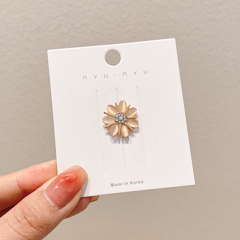 Ghim Cài Áo Đính Đá Nhỏ Nhắn Phong Cách Hàn Quốc Mới Cho Nữ