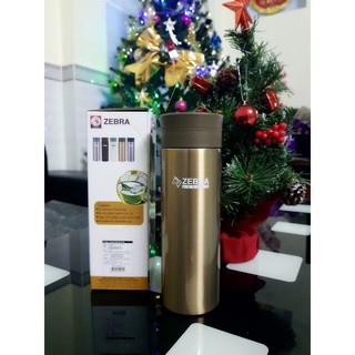 Dòng Zebra - Bình giữ nhiệt Zebra - [Tặng Túi Bảo Vệ] Bình Lọc Trà Giữ Nhiệt Zebra Eva 450ml Inox 304 cao cấp