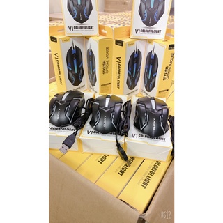 Chuột Gaming chính hãng Glowy, T-WOLF, Model: V1|LED RGB|USB - Bảo hành 1 năm