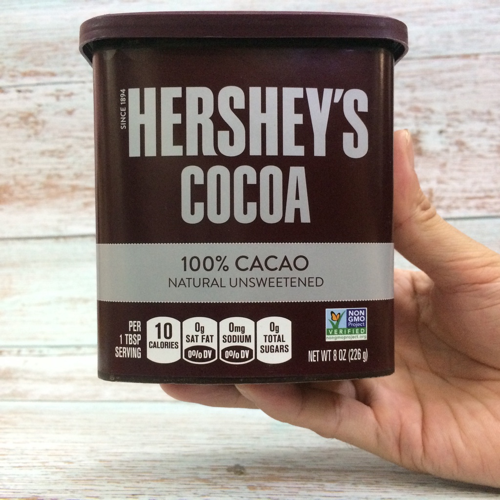 [DATE 10/2022] -- CACAO HERSHEY NGUYÊN CHẤT 100% USA - BỘT CACAO NGUYÊN CHẤT - KHỐI LƯỢNG 226GR