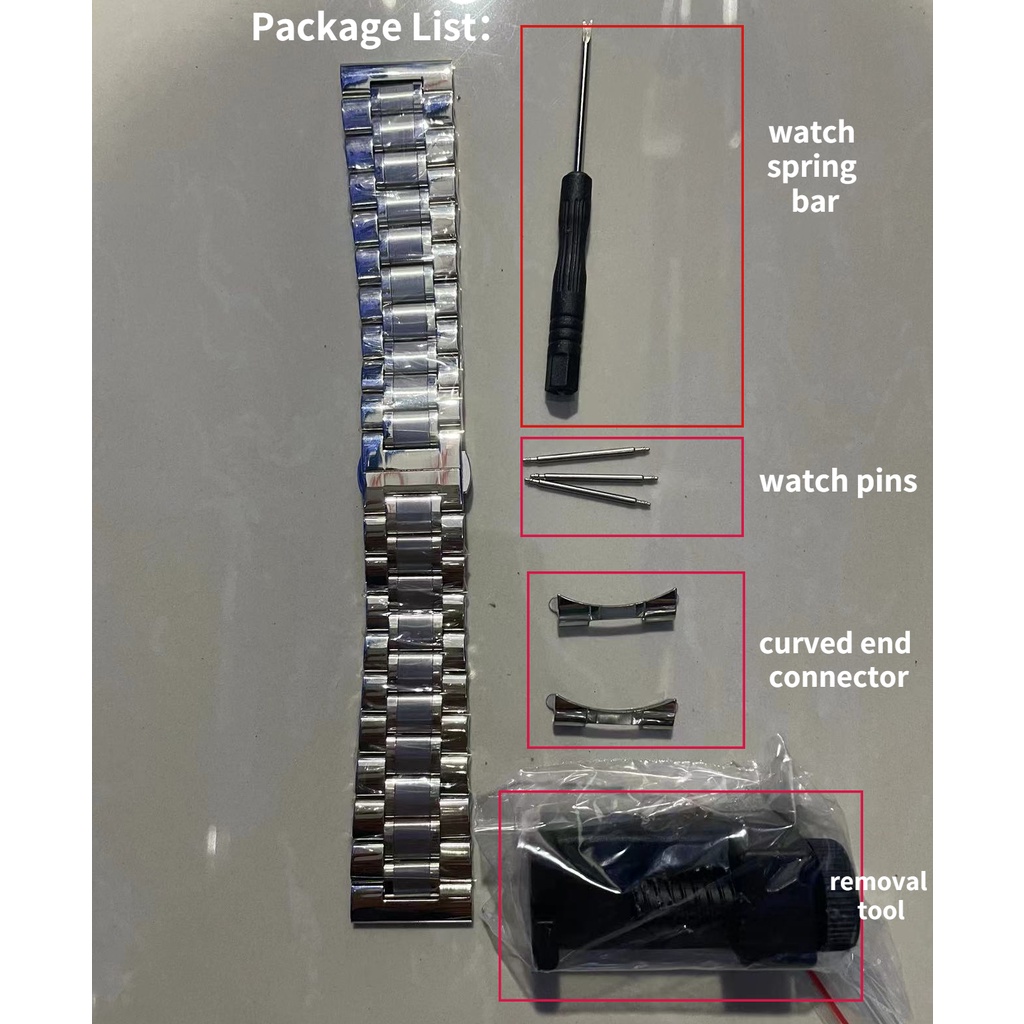 Dây Đeo Bằng Thép Không Gỉ 20Mm 22mm Sang Trọng Cho Đồng Hồ Thông Minh Samsung Watch 3 45mm 46mm Huawei Watch3 GT3 GT2