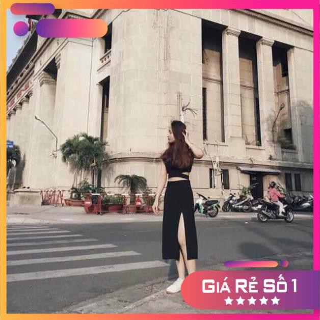 [XẢ KHO] Chân Váy Dài Xẻ Ulzzang - Chân Váy Xẻ Cạnh XẢ KHO
