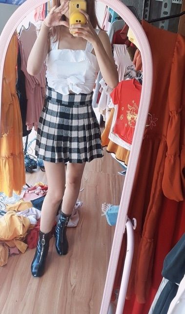 [Mã FASHIONT4WA2 giảm 10K đơn 50K] Áo cánh tiên croptop cột nơ sau kèm mod ngực quyến rũ. | BigBuy360 - bigbuy360.vn