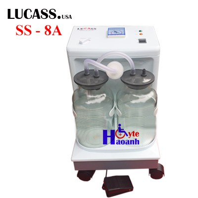 Máy hút dịch mũi họng 2 bình Lucass SS-8A