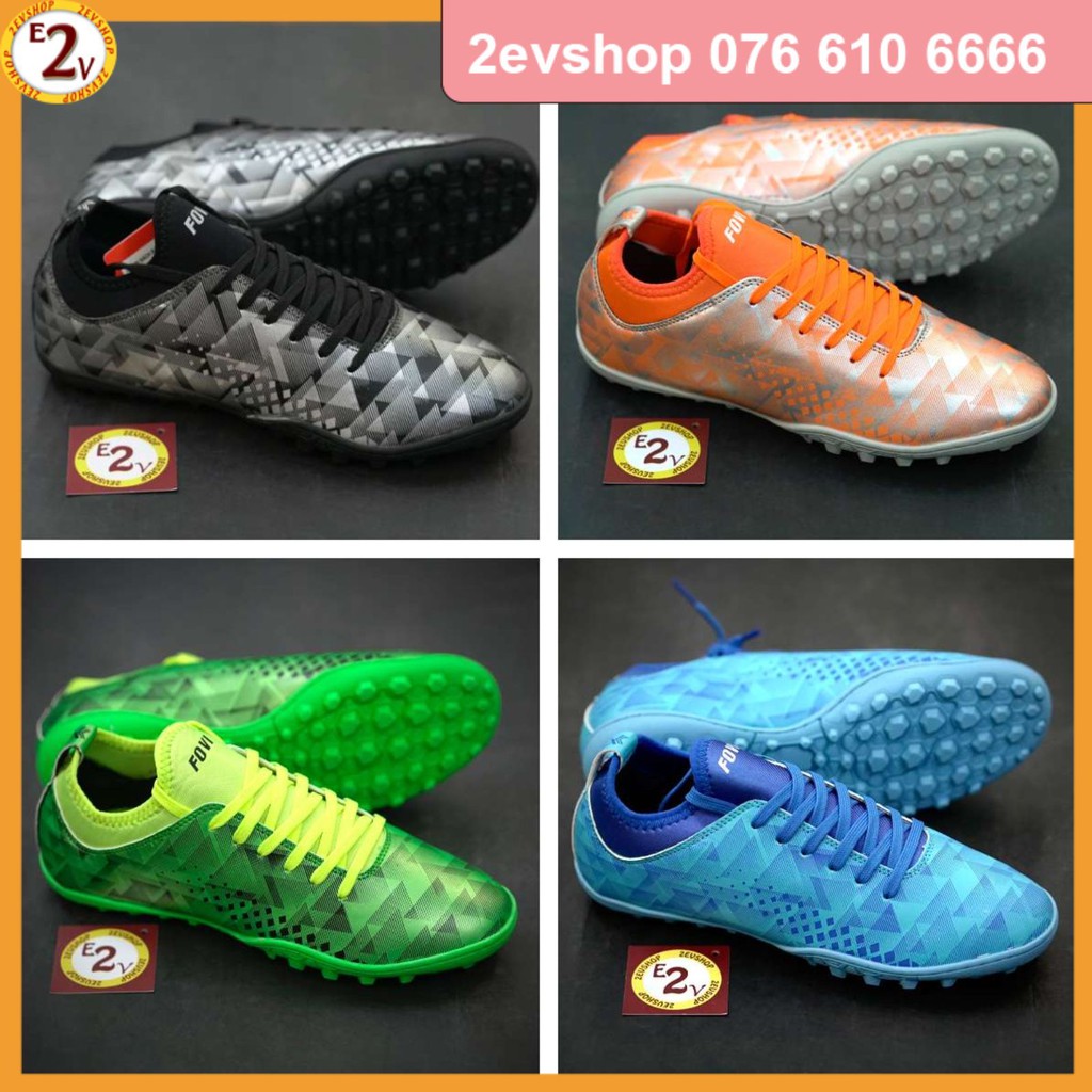 Giày đá bóng thể thao nam Fovi Debut Colorful chất lượng, giày đá banh cỏ nhân tạo rẻ đẹp - 2EVSHOP