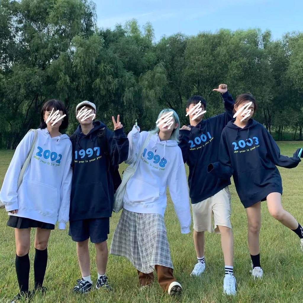 Hoddie Unisex in năm sinh theo yêu cầu