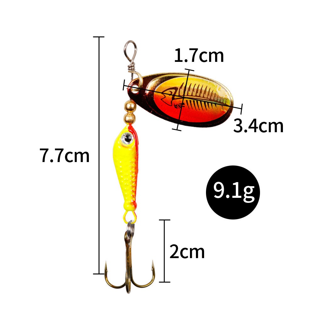 Mồi Câu Cá Lóc _ Mồi Câu Lure Spinner Dài 5,5cm nặng 9gam _ mồi câu cá lóc