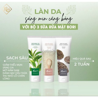 Sữa rửa mặt Bori tro núi lửa