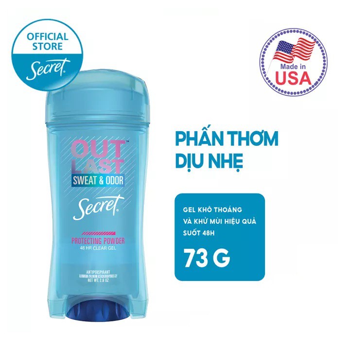 Gel Ngăn Tiết Mồ Hôi Và Khử mùi Secret Nhiều Mùi Hương 73g