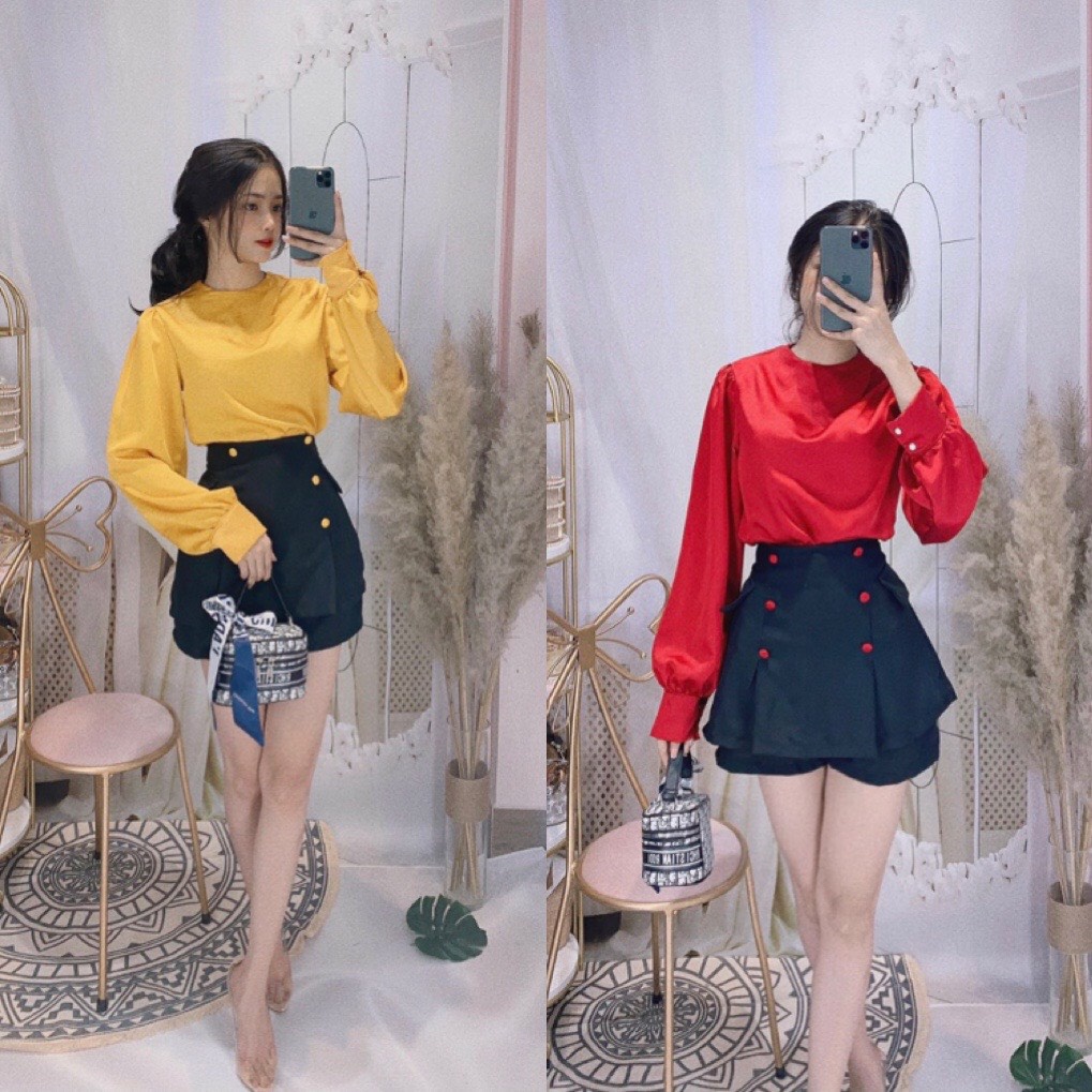 [Clip shop tự quay] SET THIẾT KẾ NỮ VỪA ĐI LÀM VỪA ĐI CHƠI VỪA ĐI TIỆC ĐỀU ĐƯỢC CÓ 3 MÀU XANH ĐỎ VÀNG