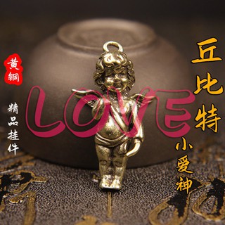 Móc khóa hình đôi cánh thiên thần nhỏ bằng đồng nguyên chất