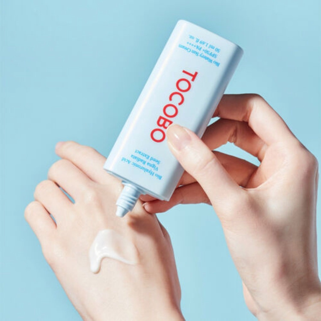 Kem chống nắng thuần chay cho da nhạy cảm TOCOBO dạng Cotton Soft Sun Stick và dạng Bio Watery