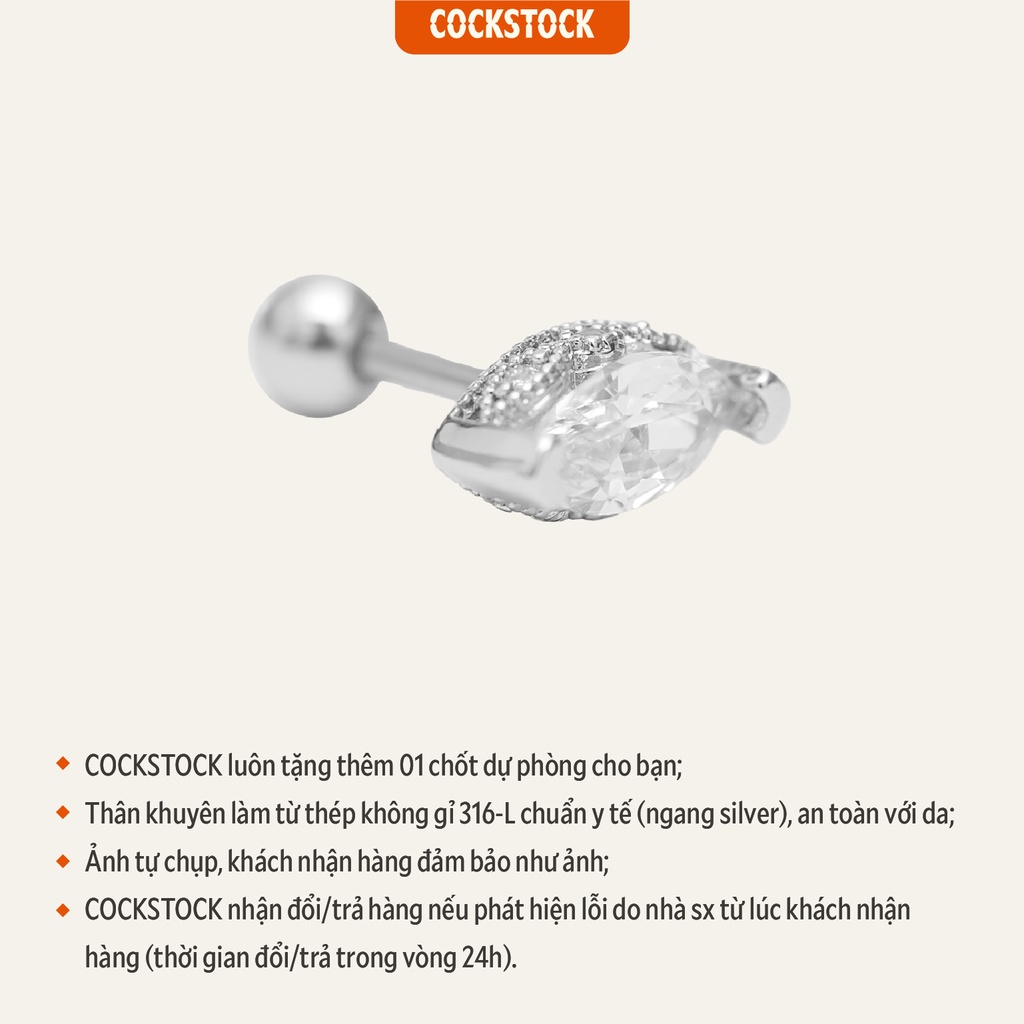 Khuyên tai đá Eye CockStock