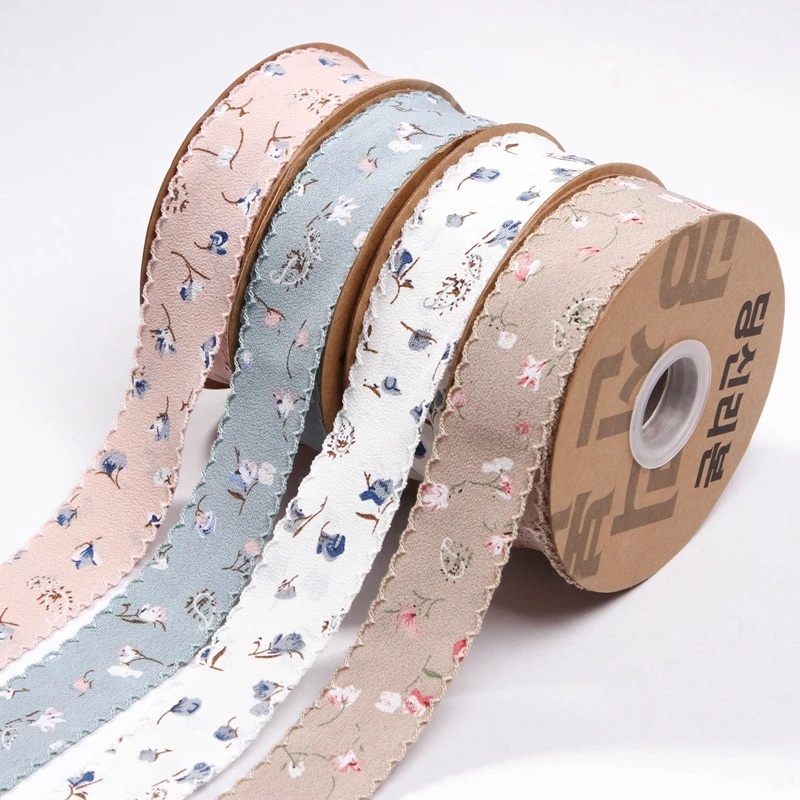 Cuộn Vải Ren 1M 4cm 2121 Nhiều Màu Sắc Dùng May Vá DIY