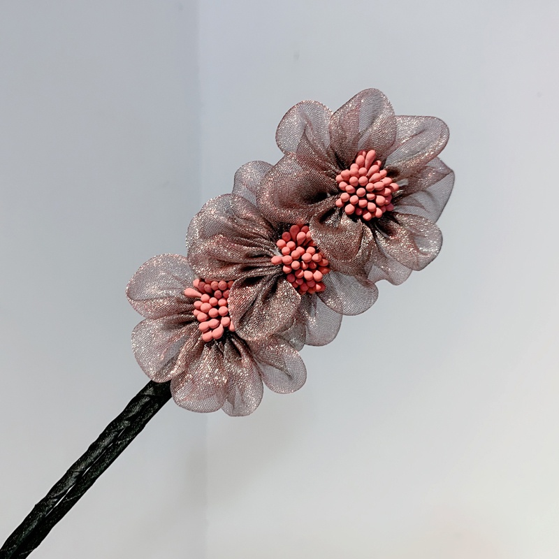 Dây buộc tóc đính hoa phong cách Hàn Quốc thời trang cao cấp cho nữ