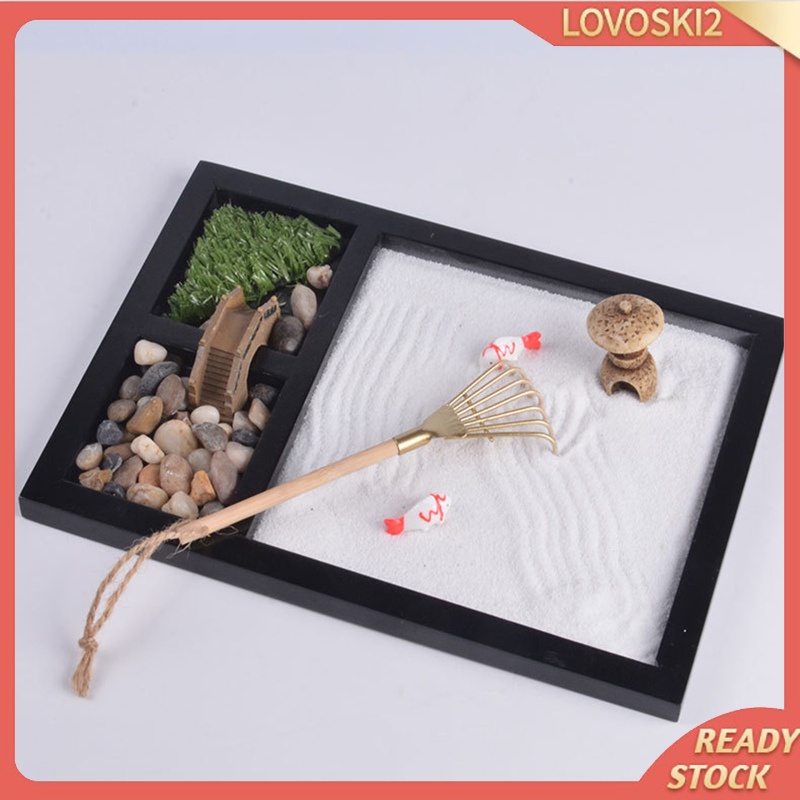 Japanese Zen Garden Kit for Desk Office Table Mini Zen Sand Garden Kit