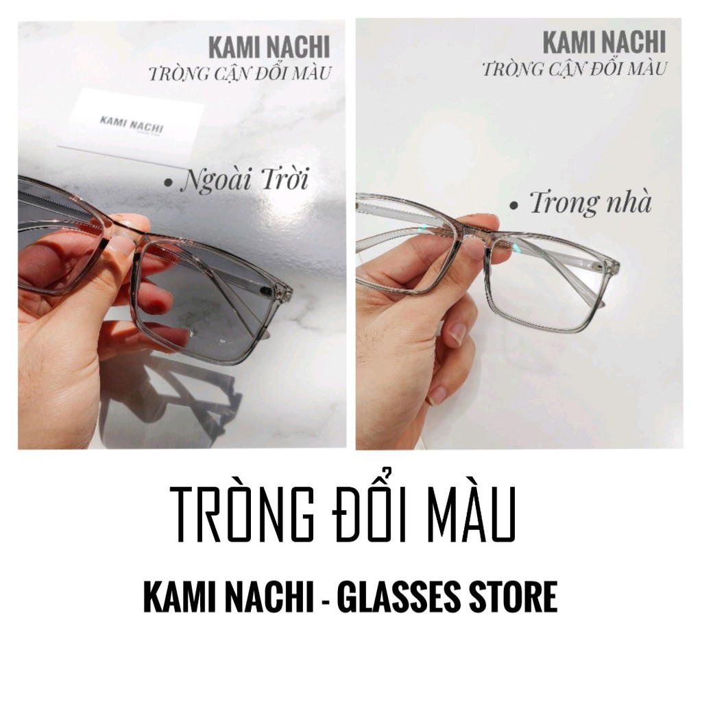 Tròng kính cận loạn đổi màu KAMI NACHI, chống lóa, chống chói, tốc độ đổi màu siêu nhanh