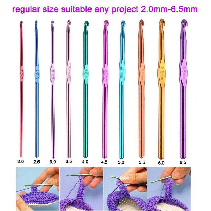Bộ 100 dụng cụ đan móc len hoàn chỉnh