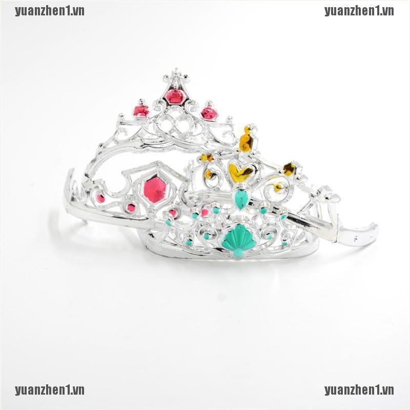 [YUANZHEN1] Set 8 Vương Miện Cài Tóc 4 Màu Cho Phụ Kiện Trang Sức