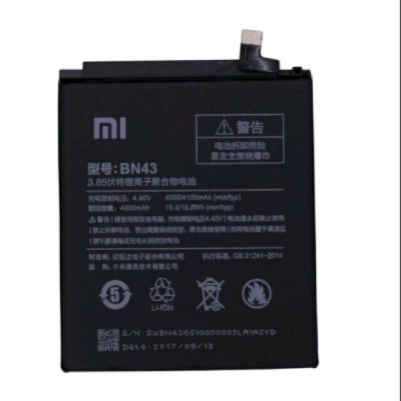 Pin zin new xiaomi redmi note 4x (BN43) - Bảo Hành 6 tháng