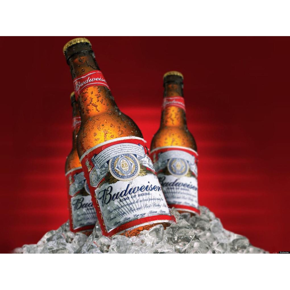 Bia Budweiser 330ml x 24 chai thủy tinh | Chính hãng date dài