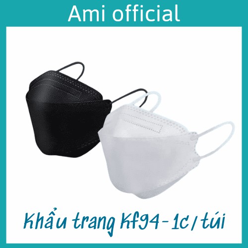 Khẩu trang KF94 xuất khẩu Hàn Quốc, chống bụi mịn PM2.5 - Ami official