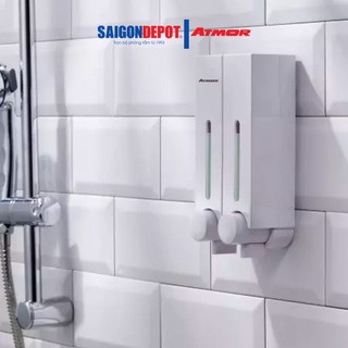 Hộp đựng xà phòng dán tường ATMOR DH-725-2W chứa xà phòng rửa tay tiện dụng 250ml/hộc