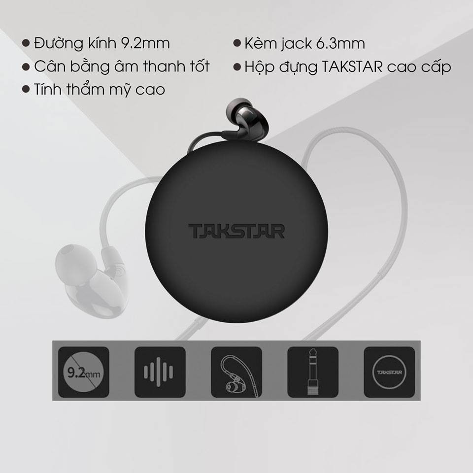 Tai nghe kiểm âm TAKSTAR HD 2000, tai nghe chụp tai HD-2000 hàng chính hãng, bảo hành 12 tháng