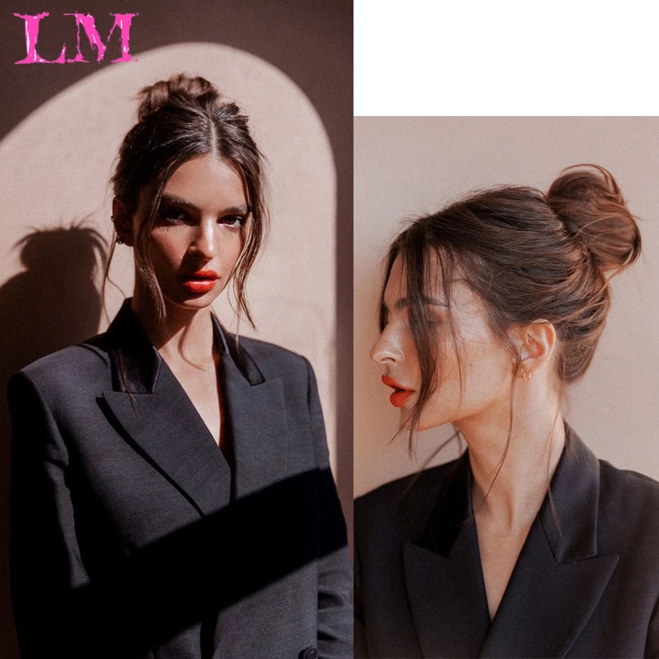 Tóc giả làm dày tóc kiểu cột đuôi ngựa