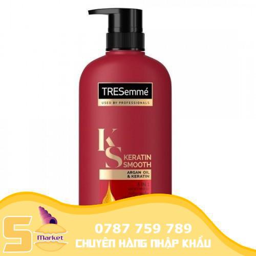 Combo 2 chai dầu Gội Và Xả Tresemme KS Keratin Smooth 5 in 1 Thái Lan