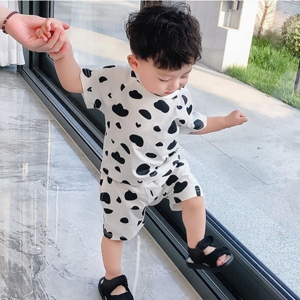 Bộ Minky Mom Cộc Tay Cho Bé FREE SHIP Bộ Thun Lạnh Cộc Tay Trái Bơ siêu mềm mịn thoáng mát cho bé trai bé gái