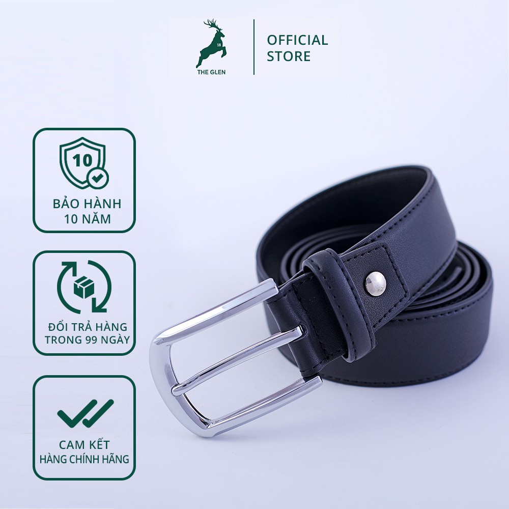 Thắt lưng nam thời trang hàn quốc - Dây lưng nam cao cấp 2021 da PU bảo hành 10 năm THE GLEN TG124