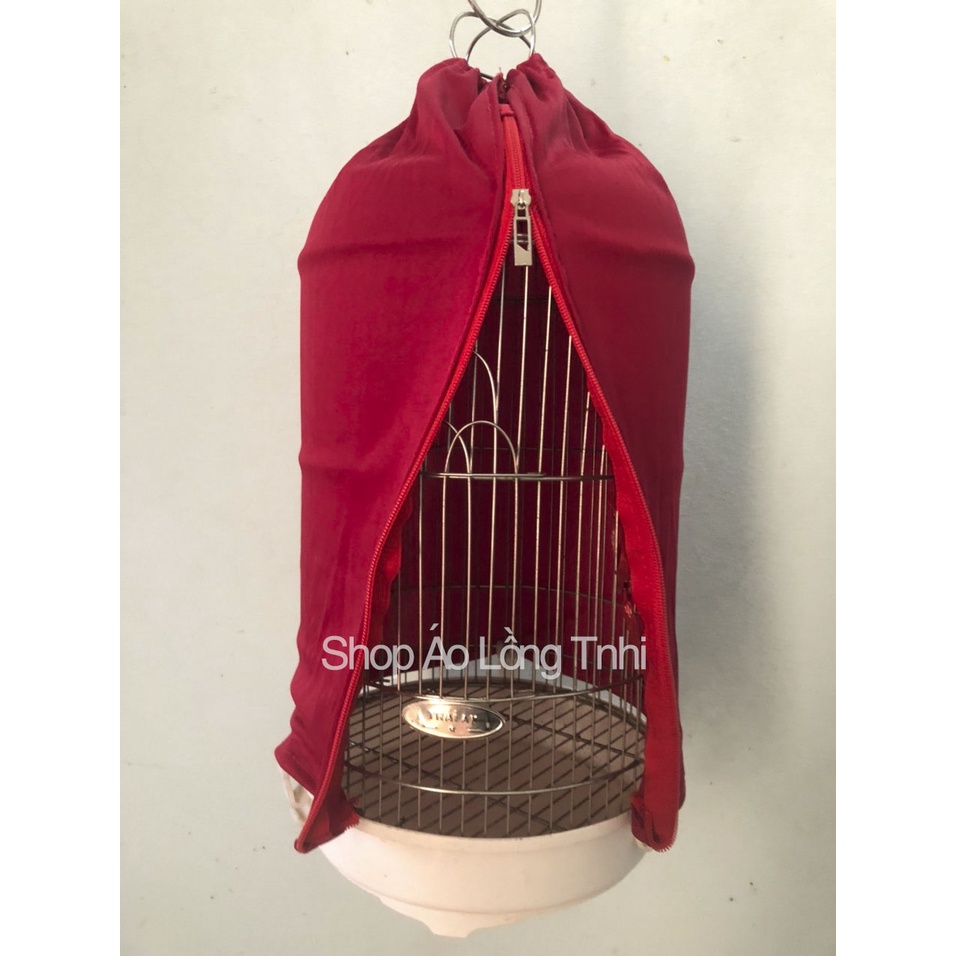 áo lồng chim khuyên inox đỏ đô đẹp
