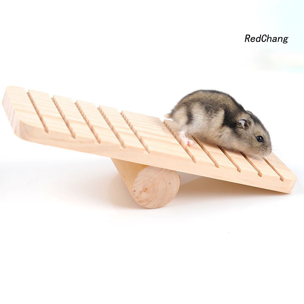 Cầu gỗ bập bênh chống trượt dành cho chuột hamster