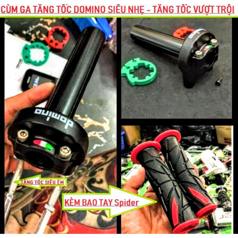 BỘ CÙM GA TĂNG TỐC DOMINO SIÊU ĐẲNG CẤP XE MÁY CỰC CHẤT ĐỒ CHƠI XE MÁY