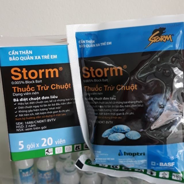 Thuốc Diệt Chuột Storm Gói 20 viên