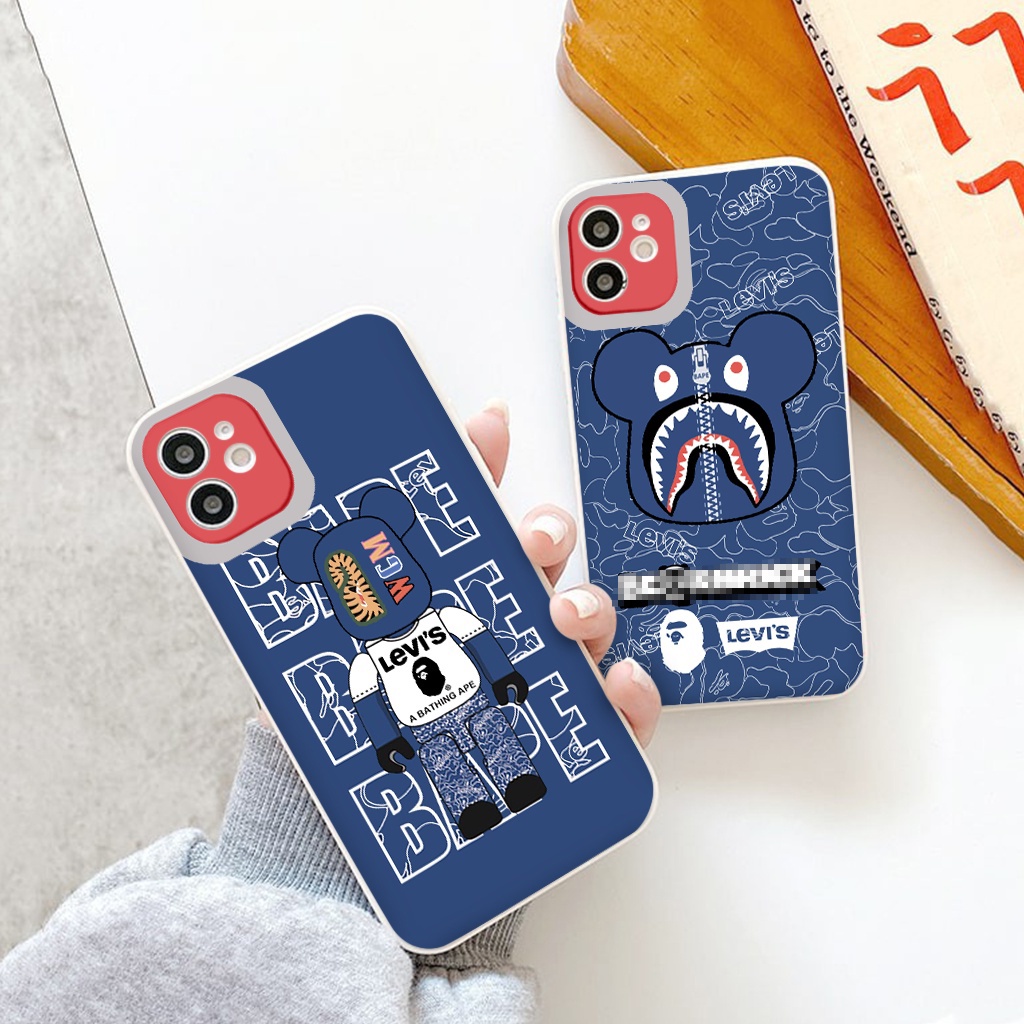 Ốp lưng iphone Bea Bea cạnh vuông ốp iphone 6/6plus/6s/6splus/7/7plus/8/8plus/x/xr/xs/11/12/13/pro/max/plus/promax