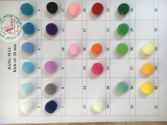 Hạt Bông PomPom trang trí Túi Itabag Đủ Màu Theo Yêu Cầu