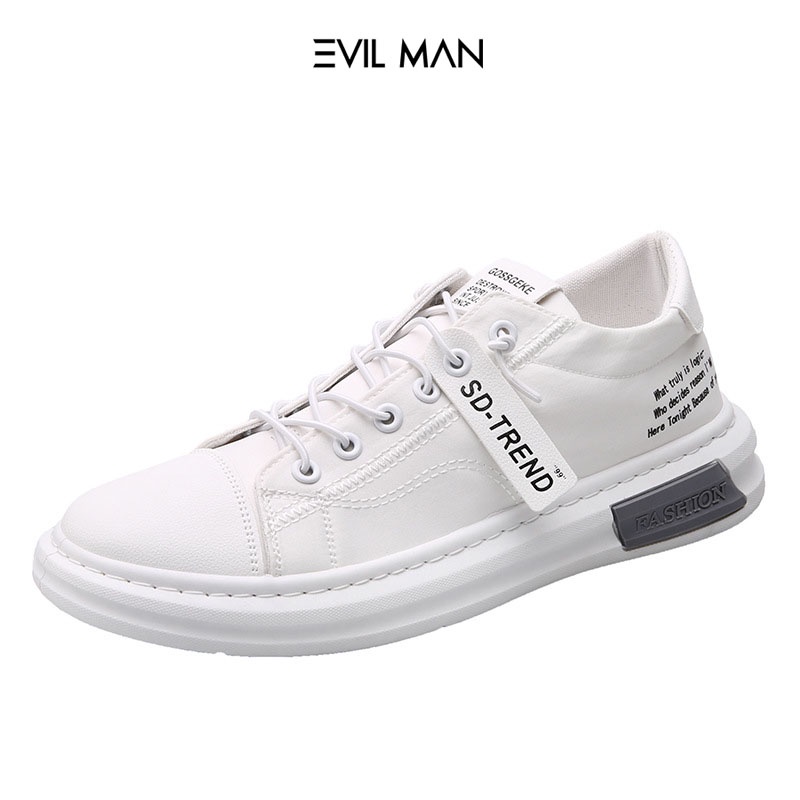 Giày Sneaker Nam, Giày Thể Thao Trắng Nam EVIL SPORT 07 Full Size Chất Liệu Tổng Hợp Chắc Chắn ES07