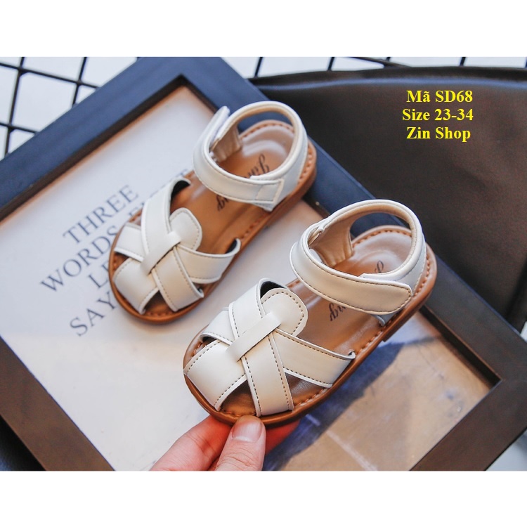 Sandal Bé Gái Bịt Mũi, Thiết Kế Đẹp, Đơn Giản