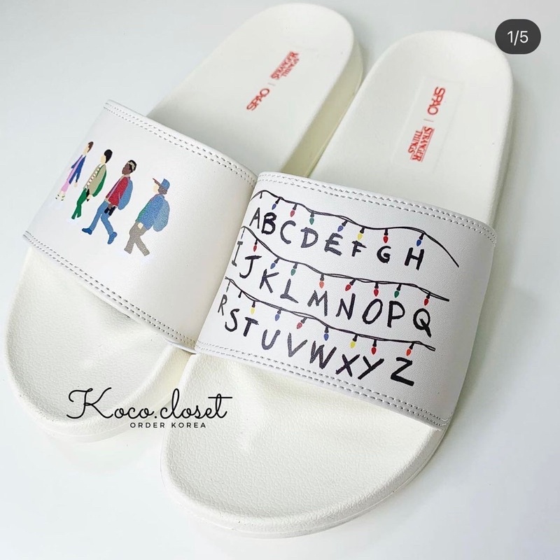 DÉP SPAO NETFLIX HỌA TIẾT PHIM STRANGER THINGS SLIPPER