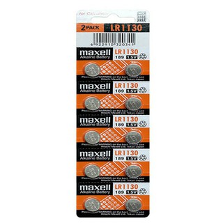 Pin LR1130/189/AG10 Maxell vỉ 10 viên