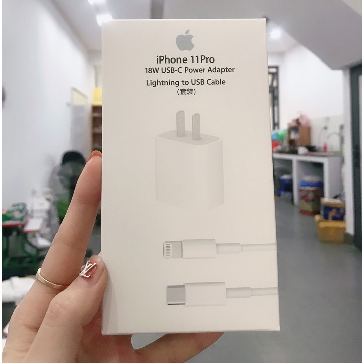 Cáp Sạc Iphone Zin + Củ Sạc Iphone Hỗ Trợ Sạc Nhanh 18w USB-C Lightning cho Iphone 6/7/8/6plus/7plus/8plus/X/XR/XsMax