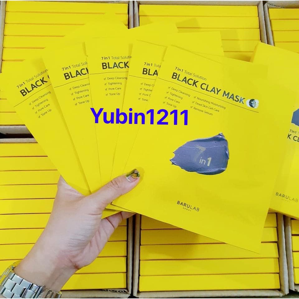 Mặt Nạ Black Clay Mask Full hộp 5 Miếng