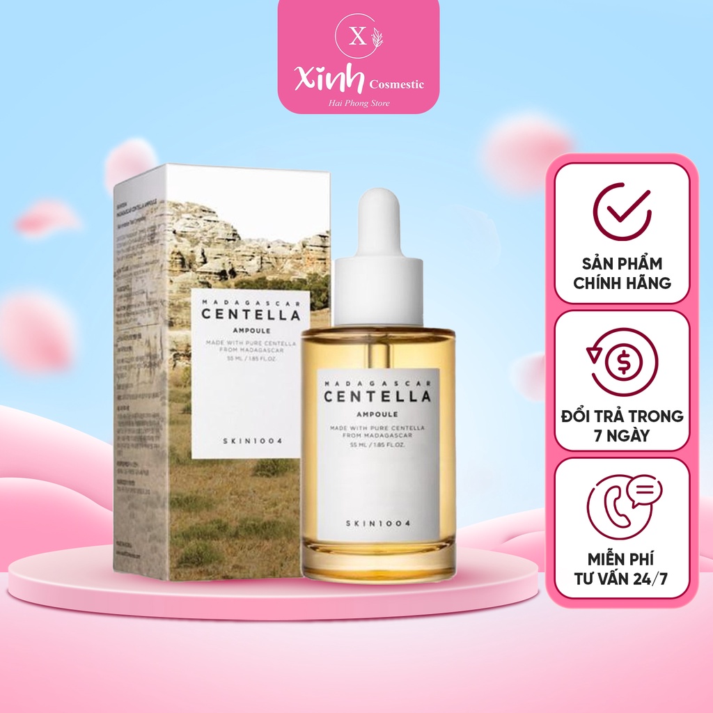 Serum SKIN 1004 Centella Ampoul, tinh chất dưỡng da mặt giảm mụn mờ thâm lọ 30ml, 50ml, 100ml