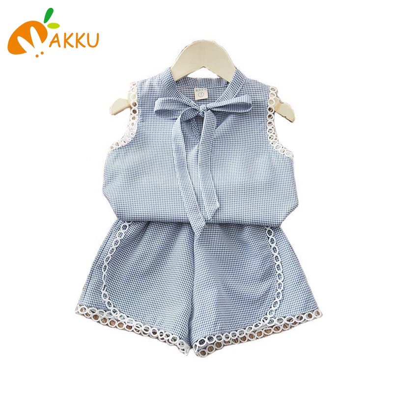 Set Áo Thun Ba Lỗ + Quần Short Thời Trang Mùa Hè Hàn Quốc Cho Bé Gái