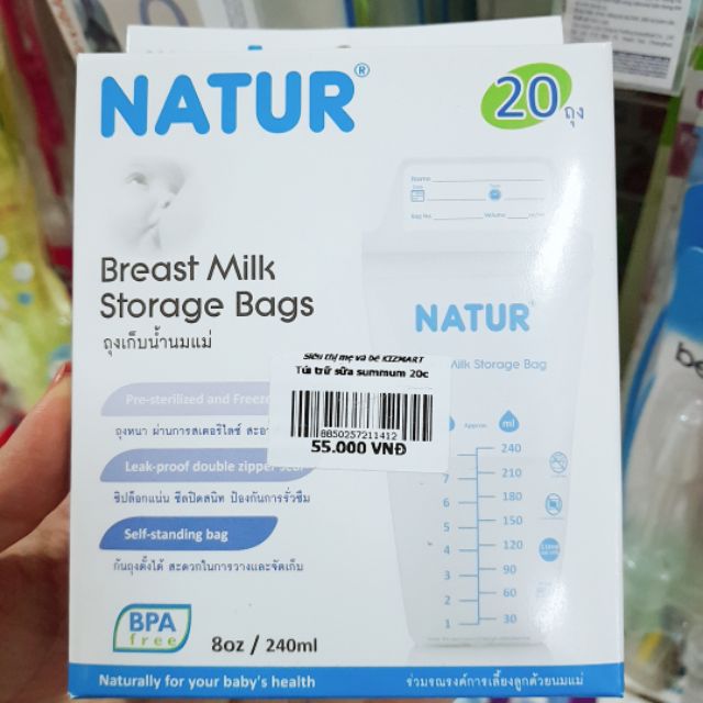 Túi trữ sữa Natur