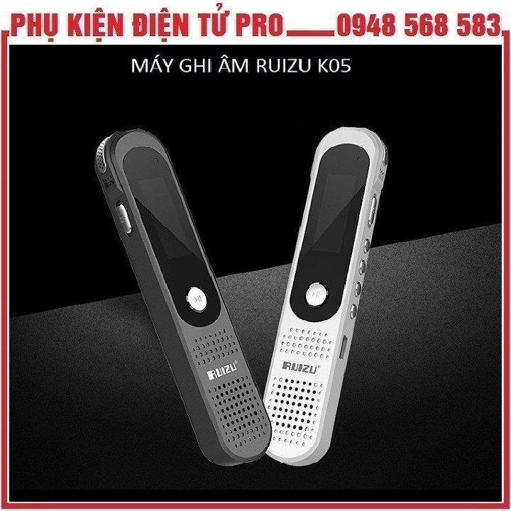 Máy Ghi Âm Chất Lượng Cao Ruizu K05 Bộ Nhớ 8Gb