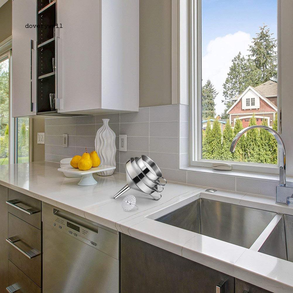 Phễu bằng thép không gỉ có thể tháo rời