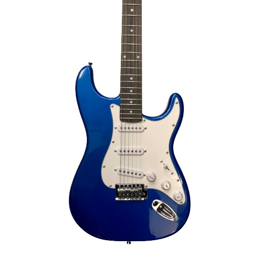 Guitar điện Saiger 3 mobin màu xanh